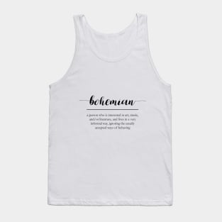 Bohemian word definition Tank Top